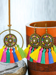 Boho Jewelry - LA Bamba Drop Earring Necklace