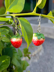 Cute Strawberry Drop Earrings