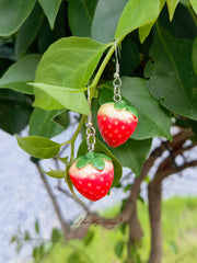 Cute Strawberry Drop Earrings