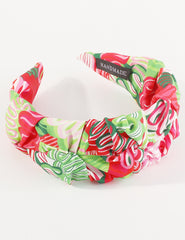 Floral Print Ruched Headband