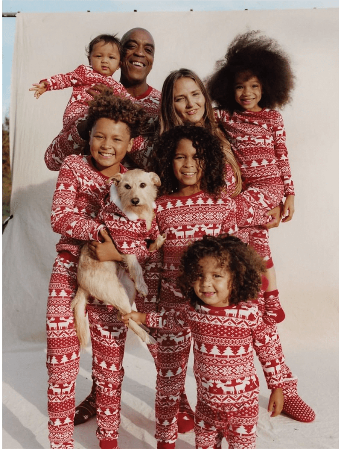 Christmas Snowflake Trees Family Pajamas Sets