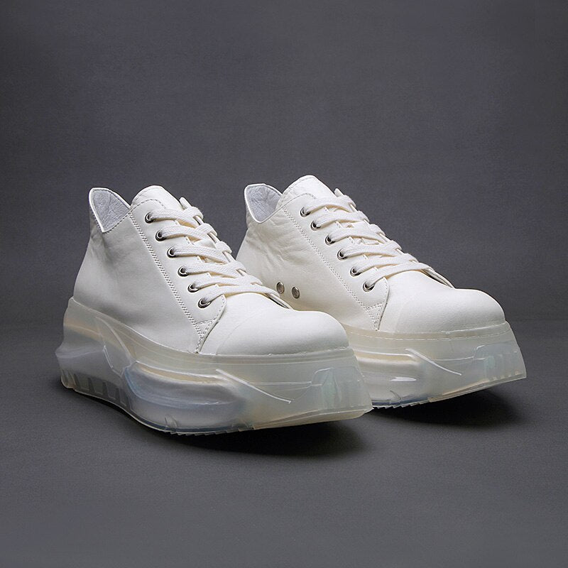 Chunky Sneakers with European Clear Sole Style