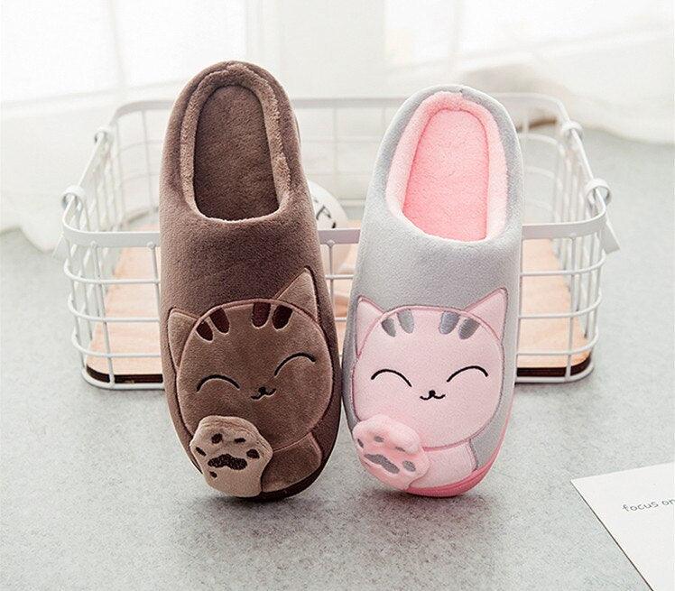 Cat Slippers for Adults - Indoor Shoes