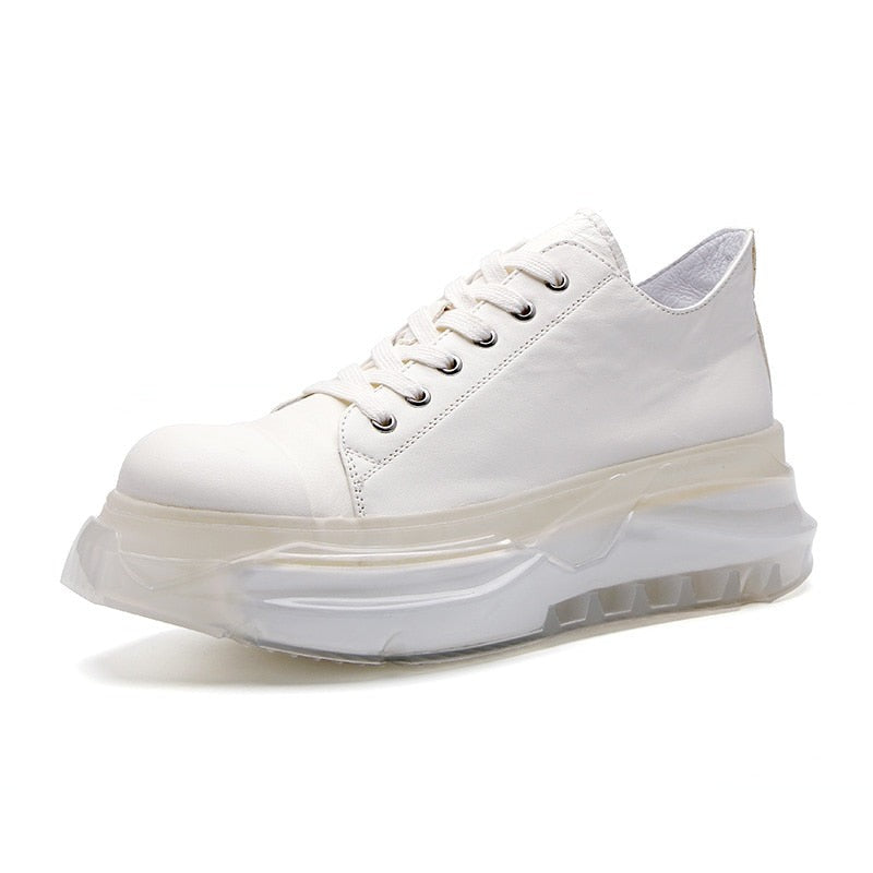 Chunky Sneakers with European Clear Sole Style