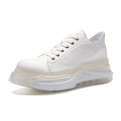 Chunky Sneakers with European Clear Sole Style