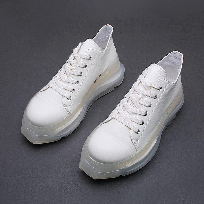 Chunky Sneakers with European Clear Sole Style