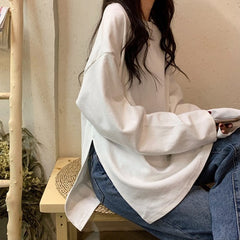 Oversized Long Sleeve T shirt Harajuku Style for Women