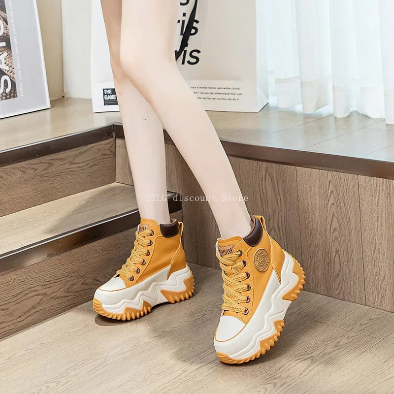 Chunky Platform High Top Sneakers for Women