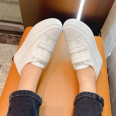 5cm Leather Platform Sneakers for Women