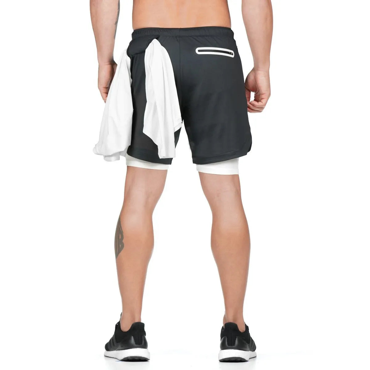 2-in-1 Running & Gym Mens Quick Dry Shorts