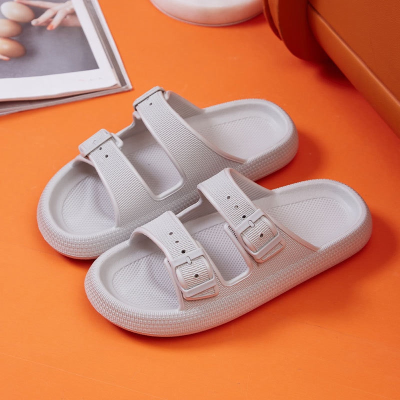 Two Strap Cloud Slippers Pillow Sandals for Women