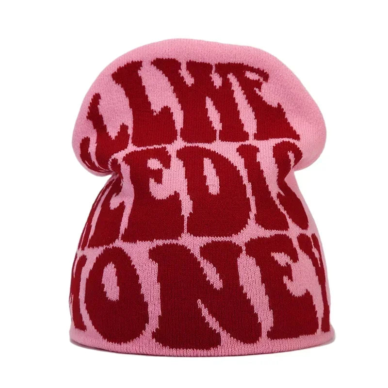 Kanye Letter Knitted Beanie: Unisex Hip Hop Hat