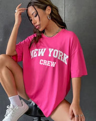 New York T Shirt Oversized - Urban Fashion Statement for Women