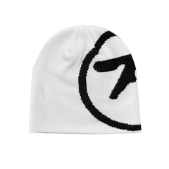 Y2K Knitted Beanies - Aphex Twin Streetwear