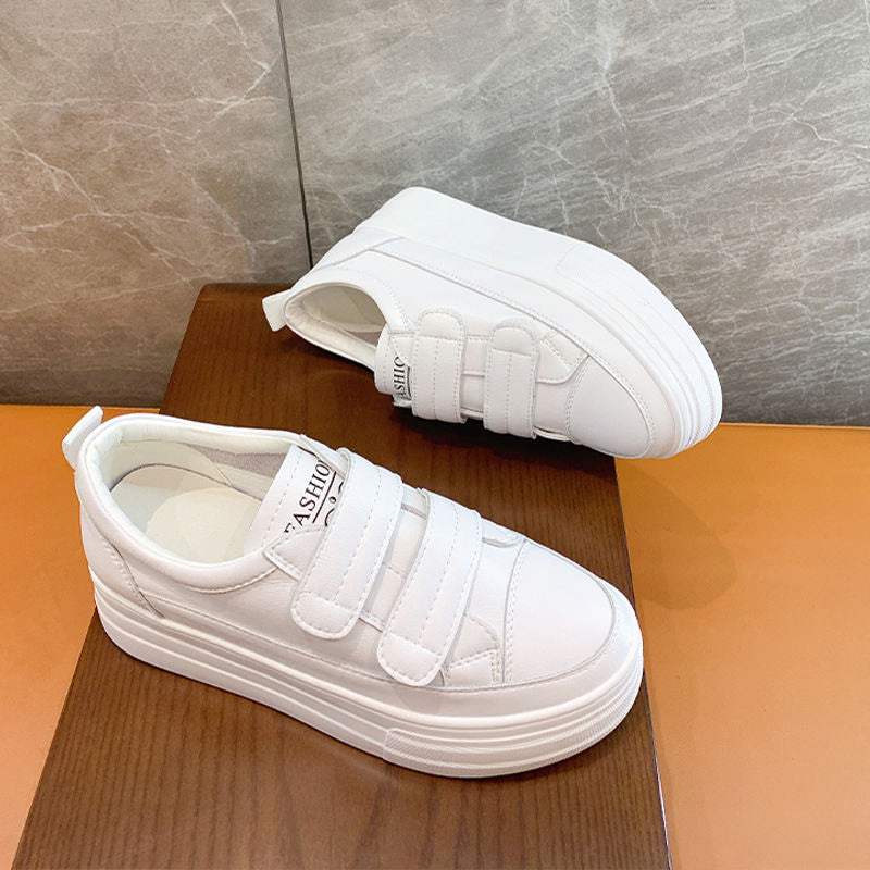 5cm Leather Platform Sneakers for Women