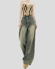 Baggy Jeans - Wide Leg, High Rise for Women