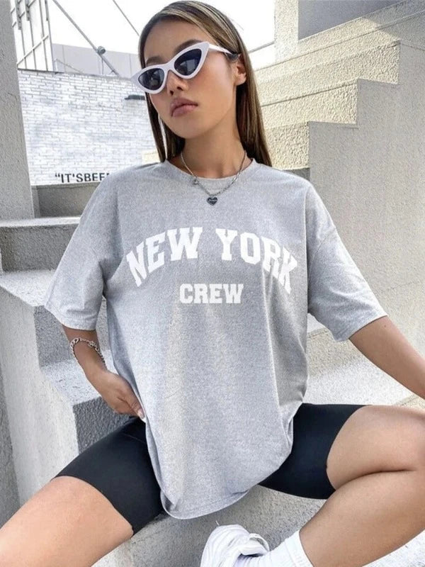 New York T Shirt Oversized - Urban Fashion Statement for Women