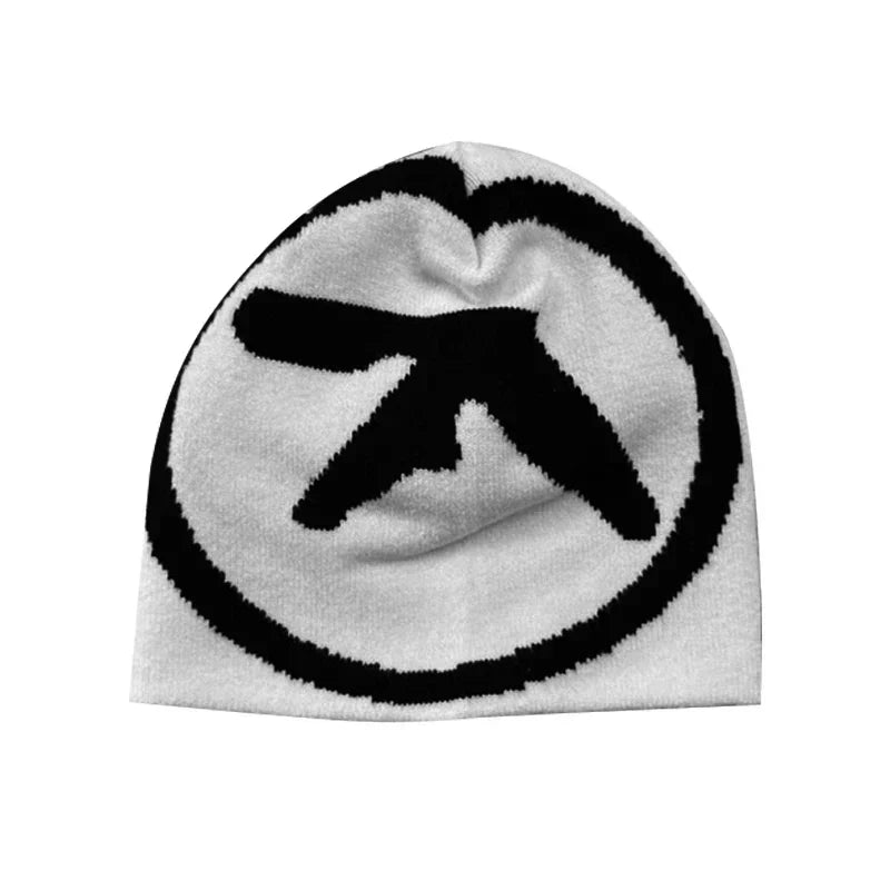 Y2K Knitted Beanies - Aphex Twin Streetwear