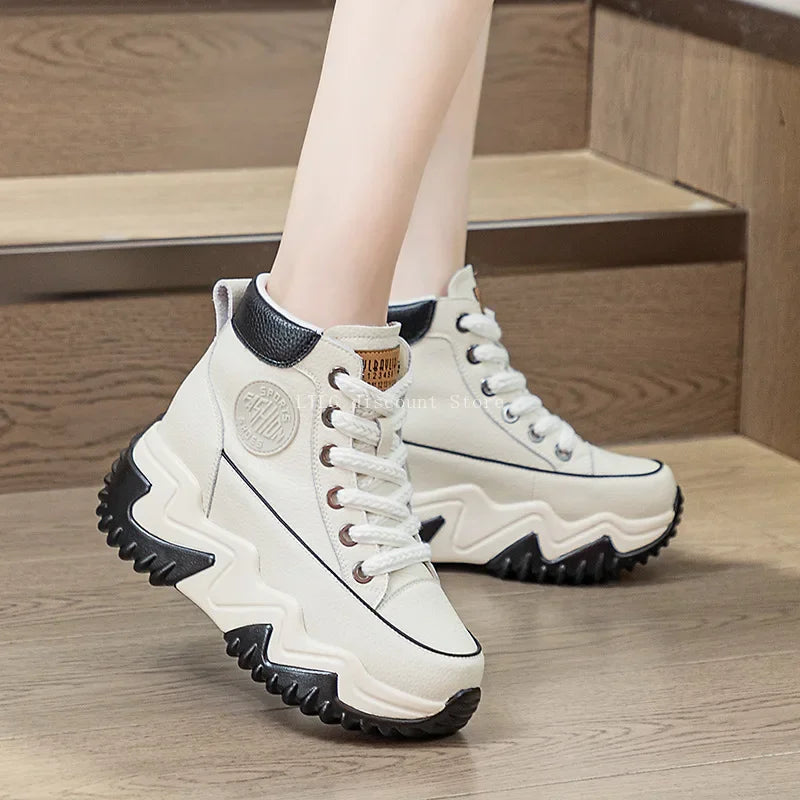 Chunky Platform High Top Sneakers for Women