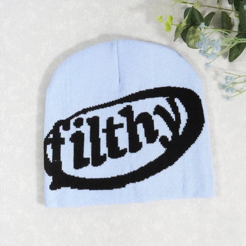 Aesthetic Wool Knit Filthy Beanie Hat