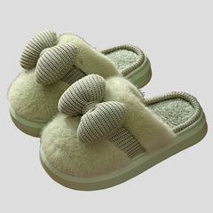 Chunky Plush Non-Slip Indoor Fluffy Womens Slippers