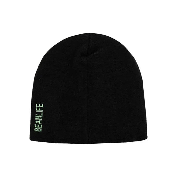 Hands Graphic Print Knit Beanie: Y2K Streetwear Aesthetic