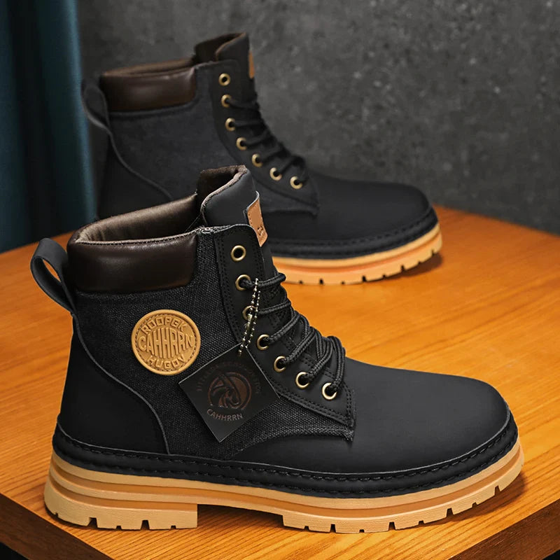 Winter Ready: Ankle Martin Boots - Leather Work Shoes