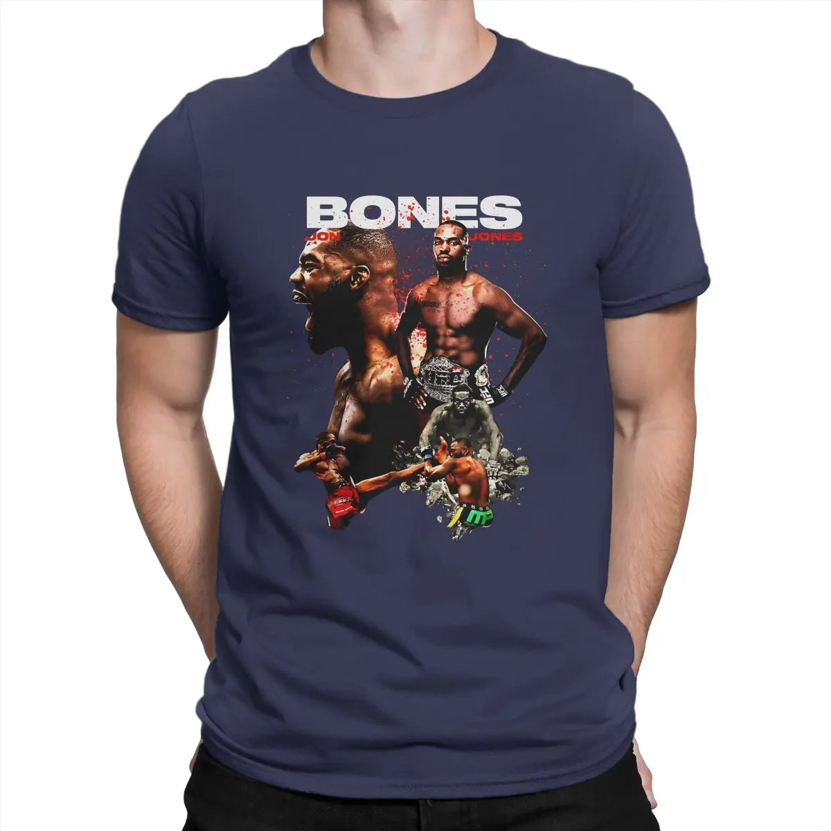 UFC Jon Jones T Shirt - Bones 100% Cotton