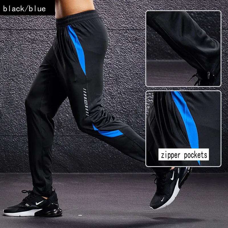 Men's Zipper Pocket Sport Pants: Running and Fitness