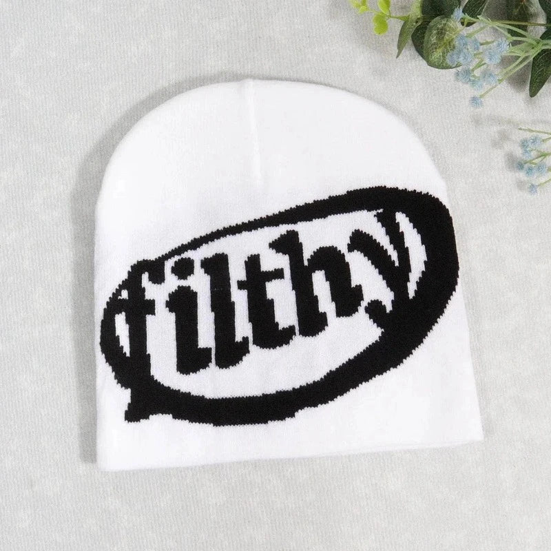 Aesthetic Wool Knit Filthy Beanie Hat