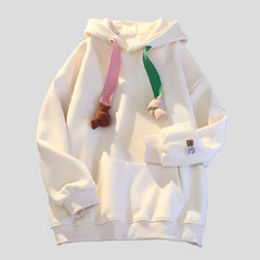 Blissful Pastel Pink Hoodie: Women's Soft Comfort Collection