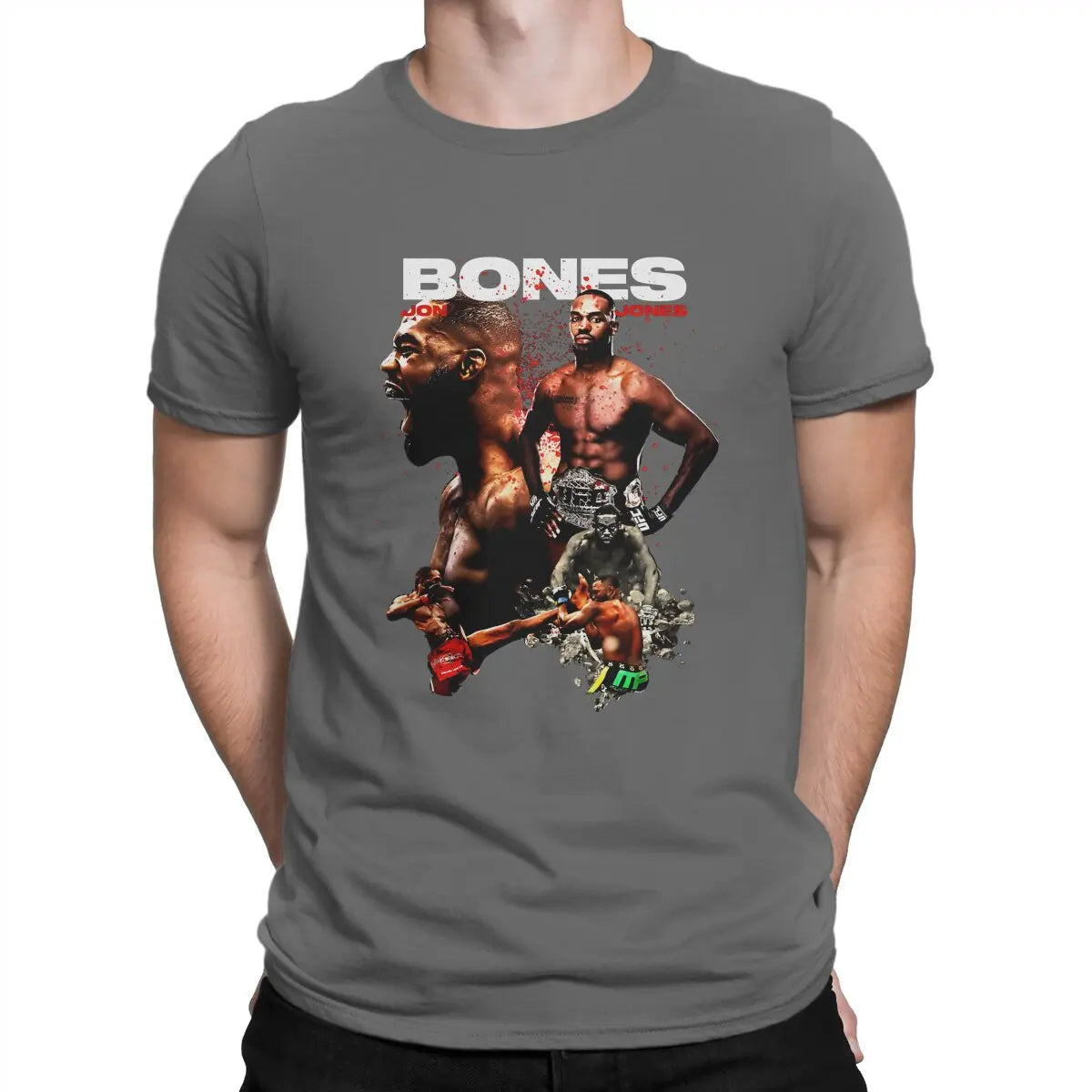 UFC Jon Jones T Shirt - Bones 100% Cotton