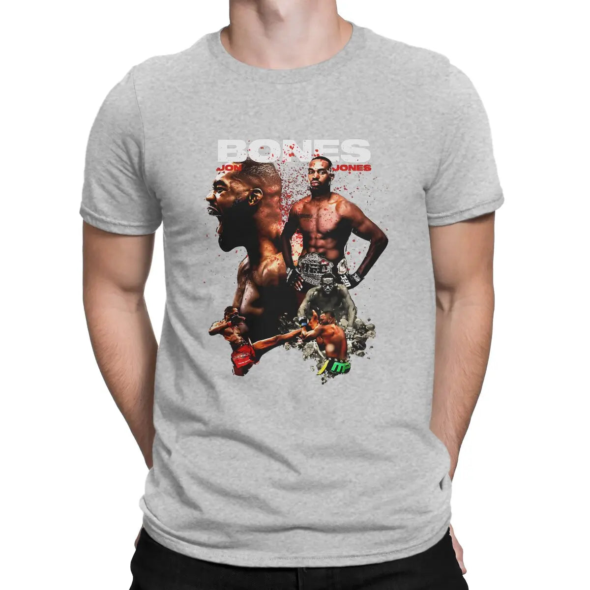 UFC Jon Jones T Shirt - Bones 100% Cotton