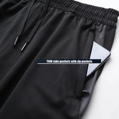 Men's Zipper Pocket Sport Pants: Running and Fitness