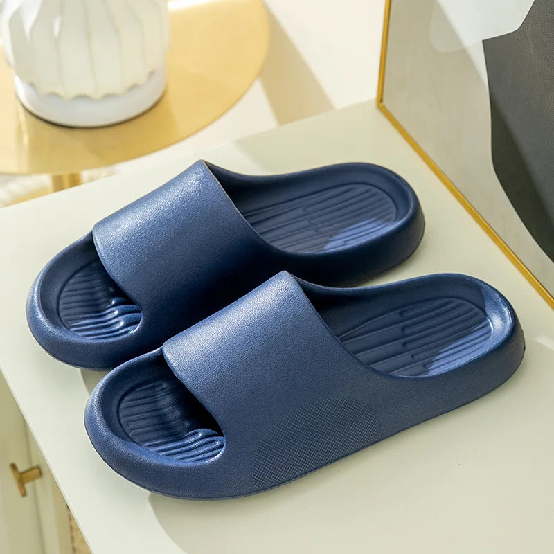 Big and Tall Slippers: Comfy Unisex Flat Sandals for Indoor Relaxation