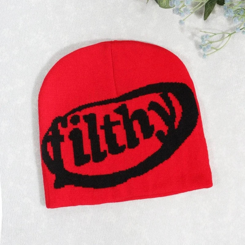 Aesthetic Wool Knit Filthy Beanie Hat