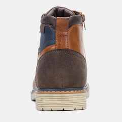 Winter Leather Ankle Boots for Men