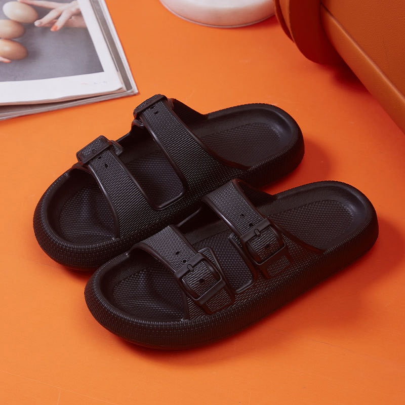 Two Strap Cloud Slippers Pillow Sandals for Women