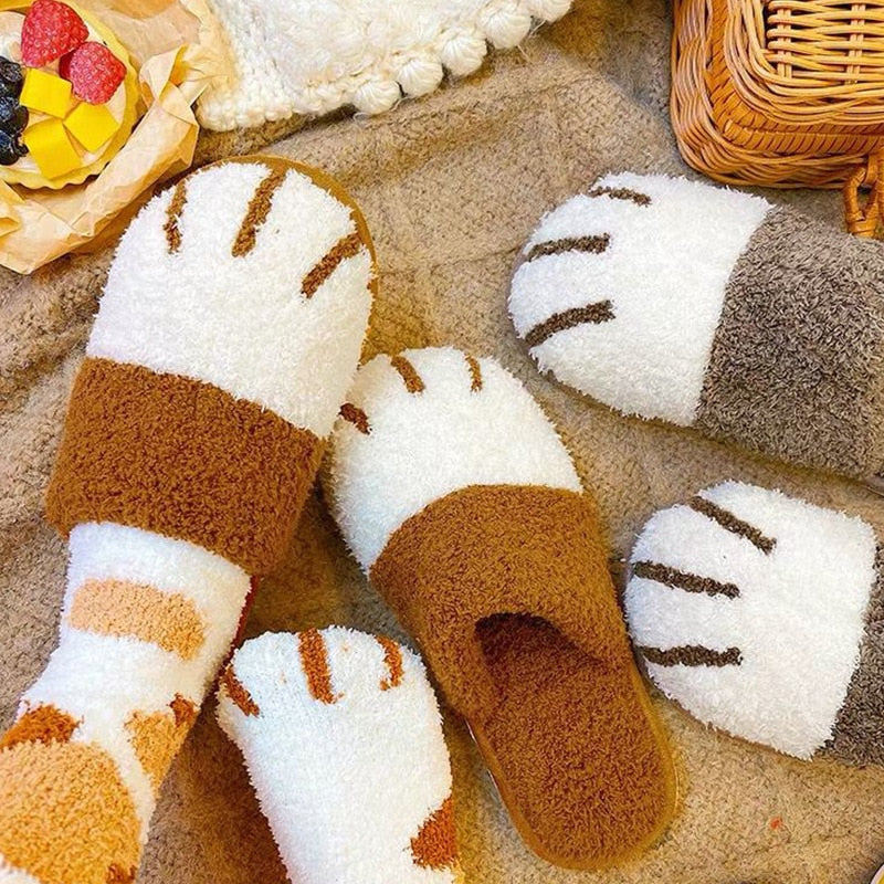 Cat Paw Indoor Slippers Unisex