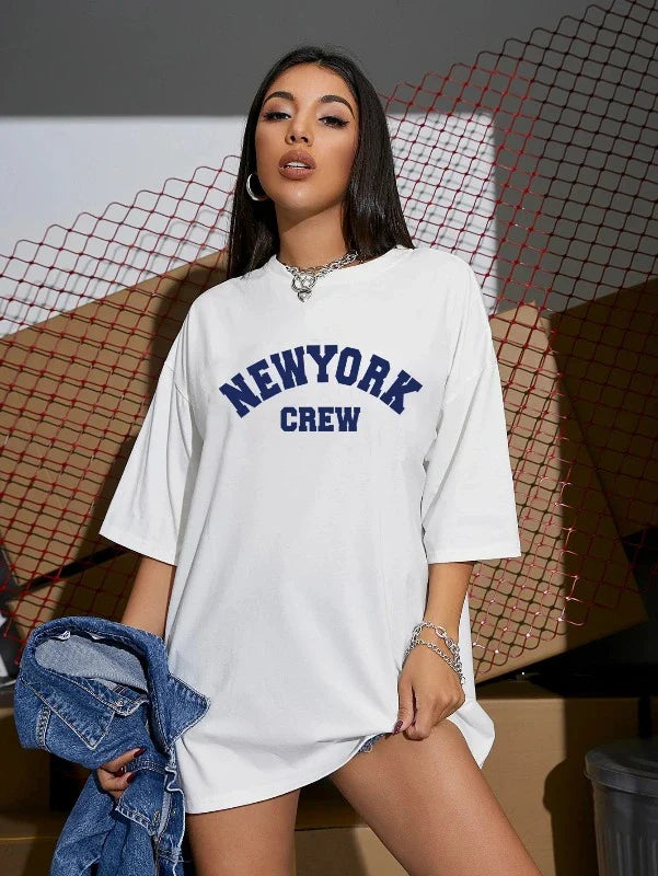 New York T Shirt Oversized - Urban Fashion Statement for Women