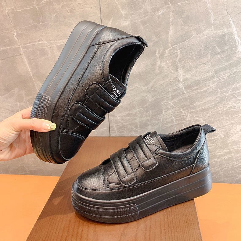 5cm Leather Platform Sneakers for Women