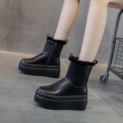 8cm Platform Boots for Women