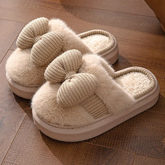 Chunky Plush Non-Slip Indoor Fluffy Womens Slippers