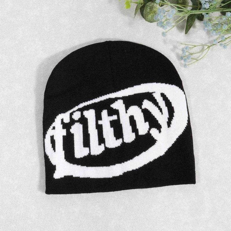 Aesthetic Wool Knit Filthy Beanie Hat