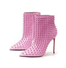 Christian Louboutin Inspired Stud Stiletto High Heel Boots