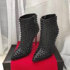 Christian Louboutin Inspired Stud Stiletto High Heel Boots